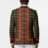 Cameroon Toghu Heritage Blazer Traditional Bamenda Pattern In African