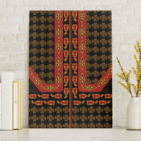 Cameroon Toghu Heritage Canvas Wall Art Traditional Bamenda Pattern In African
