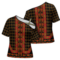 Cameroon Toghu Heritage Cross Shoulder Shirt Traditional Bamenda Pattern In African
