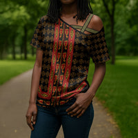Cameroon Toghu Heritage Cross Shoulder Shirt Traditional Bamenda Pattern In African