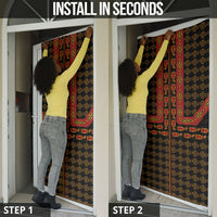 Cameroon Toghu Heritage Door Cover Traditional Bamenda Pattern In African