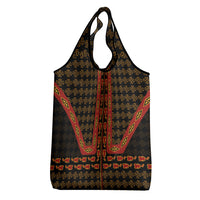 Cameroon Toghu Heritage Grocery Bag Traditional Bamenda Pattern In African