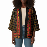 Cameroon Toghu Heritage Kimono Traditional Bamenda Pattern In African