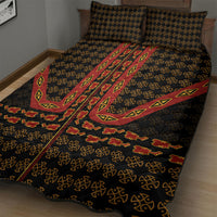 Cameroon Toghu Heritage Quilt Bed Set Traditional Bamenda Pattern In African