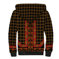 Cameroon Toghu Heritage Sherpa Hoodie Traditional Bamenda Pattern In African