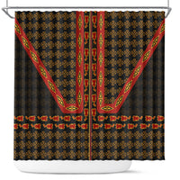 Cameroon Toghu Heritage Shower Curtain Traditional Bamenda Pattern In African