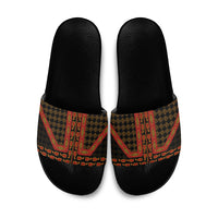 Cameroon Toghu Heritage Slide Sandals Traditional Bamenda Pattern In African