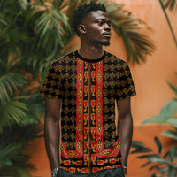 Cameroon Toghu Heritage T shirt Traditional Bamenda Pattern In African