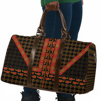 Cameroon Toghu Heritage Travel Bag Traditional Bamenda Pattern In African