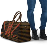Cameroon Toghu Heritage Travel Bag Traditional Bamenda Pattern In African