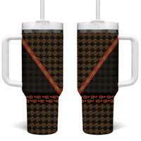 Cameroon Toghu Heritage Tumbler With Handle Traditional Bamenda Pattern In African