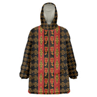 Cameroon Toghu Heritage Wearable Blanket Hoodie Traditional Bamenda Pattern In African