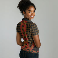 Cameroon Toghu Heritage Women Polo Shirt Traditional Bamenda Pattern In African