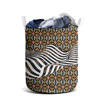 Cameroon Toghu Bamenda Laundry Basket African Traditional Art