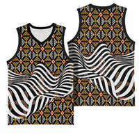 Cameroon Toghu Bamenda Basketball Jersey African Traditional Art