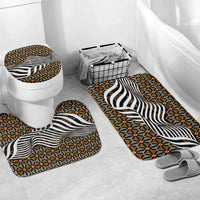 Cameroon Toghu Bamenda Bathroom Set African Traditional Art
