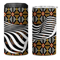 Cameroon Toghu Bamenda 4 in 1 Can Cooler Tumbler African Traditional Art
