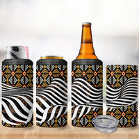 Cameroon Toghu Bamenda 4 in 1 Can Cooler Tumbler African Traditional Art