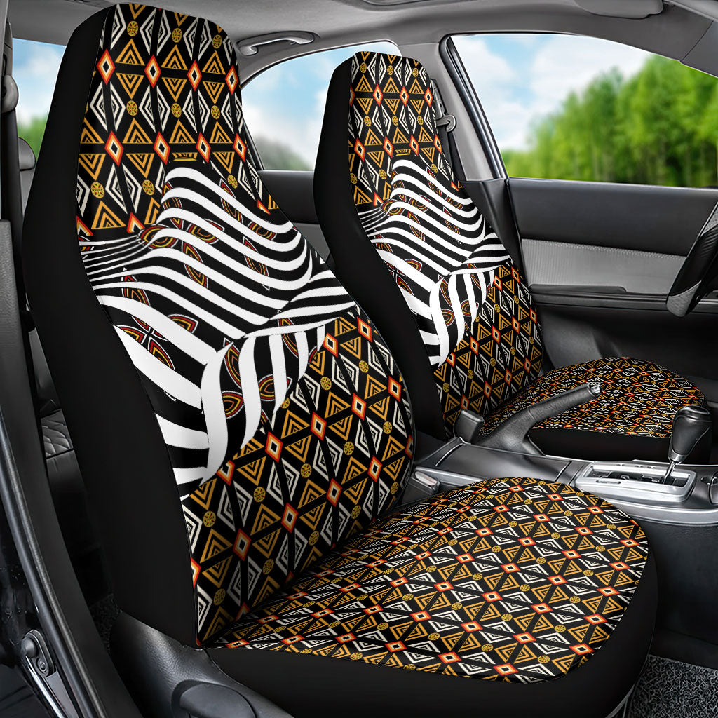 Cameroon Toghu Bamenda Car Seat Cover African Traditional Art