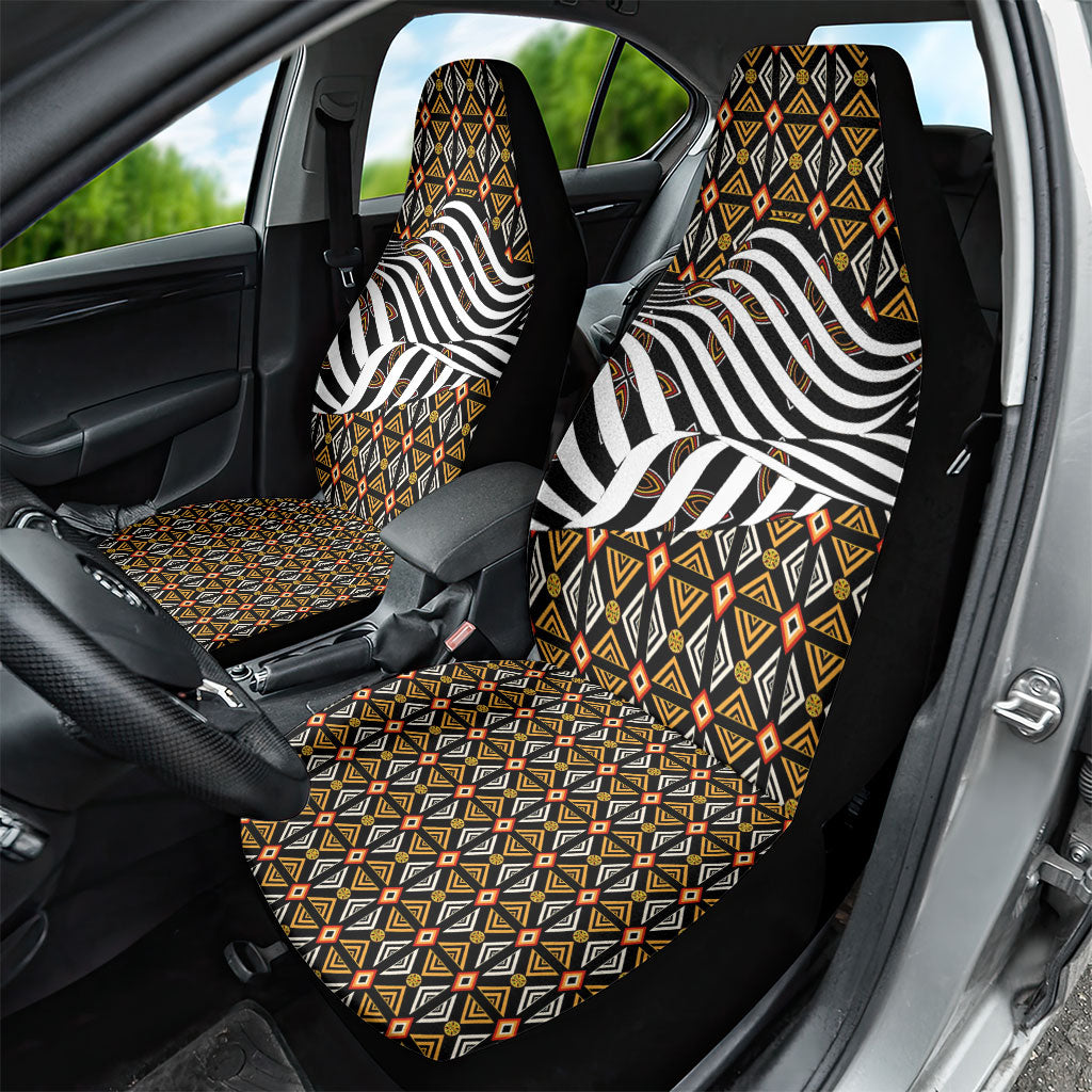 Cameroon Toghu Bamenda Car Seat Cover African Traditional Art