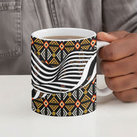 Cameroon Toghu Bamenda Ceramic Mug African Traditional Art
