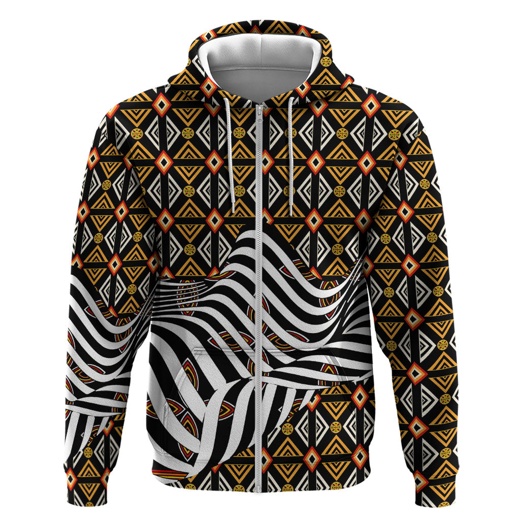 Cameroon Toghu Bamenda Hoodie African Traditional Art