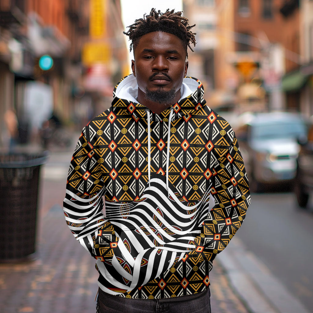 Cameroon Toghu Bamenda Hoodie African Traditional Art