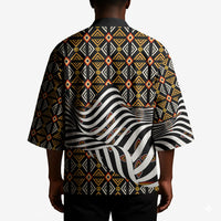 Cameroon Toghu Bamenda Kimono African Traditional Art