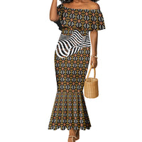 Cameroon Toghu Bamenda Mermaid Dress African Traditional Art