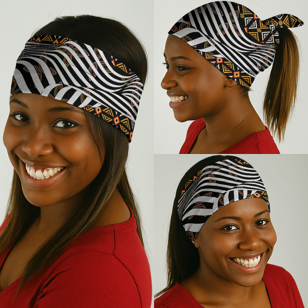 Cameroon Toghu Bamenda Neck Gaiter African Traditional Art