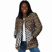 Cameroon Toghu Bamenda Padded Jacket African Traditional Art