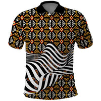 Cameroon Toghu Bamenda Polo Shirt African Traditional Art