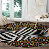 Cameroon Toghu Bamenda Round Carpet African Traditional Art
