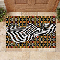 Cameroon Toghu Bamenda Rubber Doormat African Traditional Art