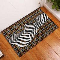 Cameroon Toghu Bamenda Rubber Doormat African Traditional Art