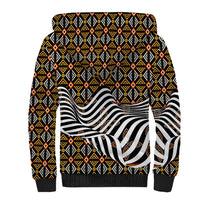 Cameroon Toghu Bamenda Sherpa Hoodie African Traditional Art