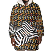 Cameroon Toghu Bamenda Wearable Blanket Hoodie African Traditional Art