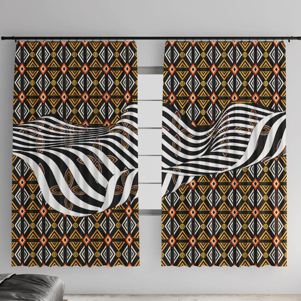 Cameroon Toghu Bamenda Window Curtain African Traditional Art