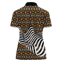 Cameroon Toghu Bamenda Women Polo Shirt African Traditional Art