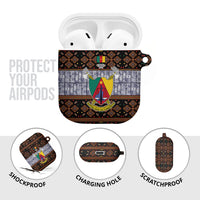 Cameroon Toghu AirPods Case Flag Coat Of Arms - Traditional Bamenda Art