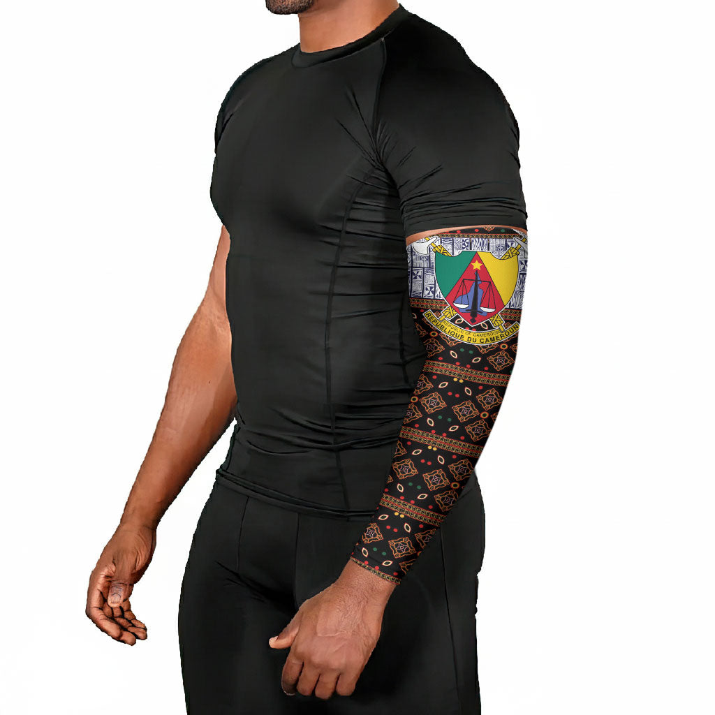 Cameroon Toghu Arm Sleeves Flag Coat Of Arms - Traditional Bamenda Art