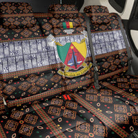 Cameroon Toghu Back Car Seat Cover Flag Coat Of Arms - Traditional Bamenda Art