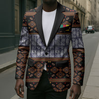Cameroon Toghu Blazer Flag Coat Of Arms - Traditional Bamenda Art