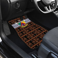 Cameroon Toghu Car Mats Flag Coat Of Arms - Traditional Bamenda Art