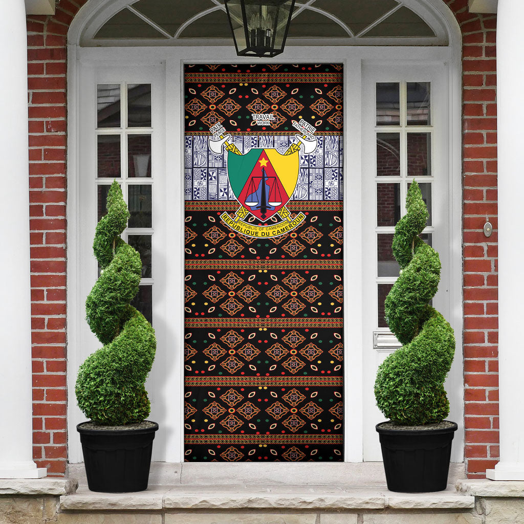 Cameroon Toghu Door Cover Flag Coat Of Arms - Traditional Bamenda Art