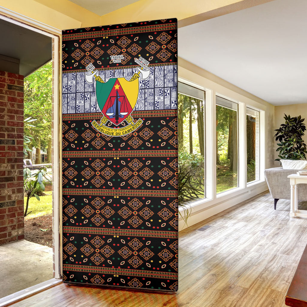 Cameroon Toghu Door Cover Flag Coat Of Arms - Traditional Bamenda Art
