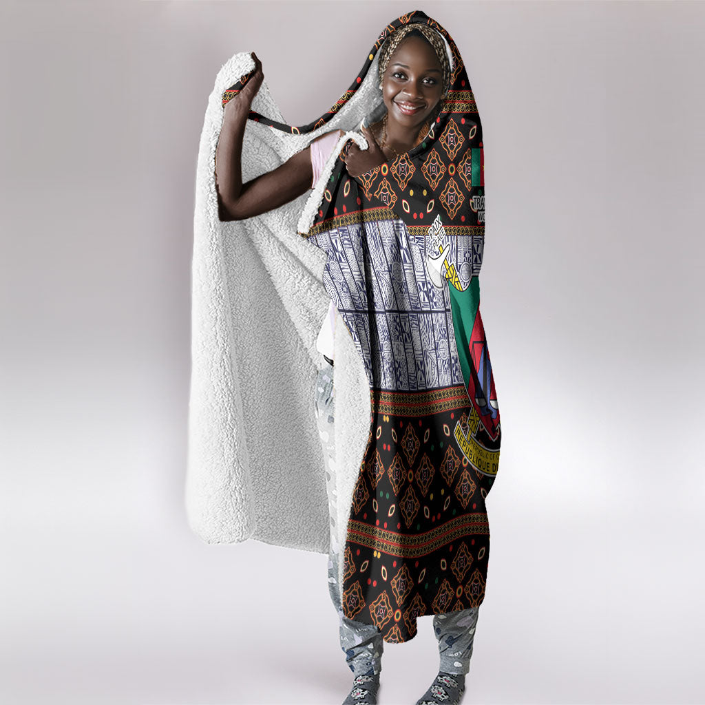 Cameroon Toghu Hooded Blanket Flag Coat Of Arms - Traditional Bamenda Art