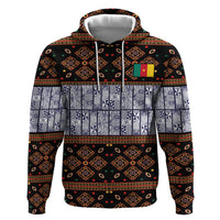 Cameroon Toghu Hoodie Flag Coat Of Arms - Traditional Bamenda Art