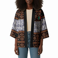 Cameroon Toghu Kimono Flag Coat Of Arms - Traditional Bamenda Art