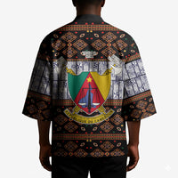Cameroon Toghu Kimono Flag Coat Of Arms - Traditional Bamenda Art